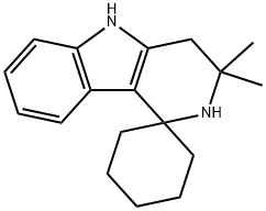 2',3',4',5'-Tetrahydro-3',3'-dimethylspiro[cyclohexane-1,1'-[1H]pyrido[4,3-b]indole] Structure