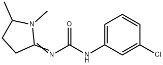 1-(m-Chlorophenyl)-3-(1,5-dimethylpyrrolidin-2-ylidene)urea Struktur