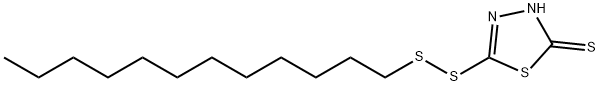 5-(十二烷基二硫代)-1,3,4-噻二唑-2(3H)-硫酮,50530-43-3,结构式