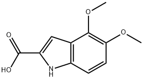 4,5-二甲氧基-1H-吲哚-2-甲酸 结构式