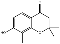 7-HYDROXY-2,2,8-TRIMETHYL-2,3-DIHYDRO-4H-CHROMEN-4-ONE 化学構造式