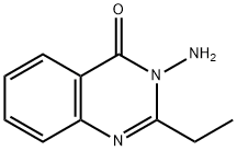 3-氨基-2-乙基-4(3H)-喹唑啉酮 结构式