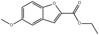 5-メトキシベンゾフラン-2-カルボン酸, エチルエステル 化学構造式