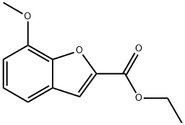 7-メトキシベンゾフラン-2-カルボン酸エチル 化学構造式