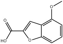 4-METHOXYBENZOFURAN-2-CARBOXYLIC ACID, 50551-59-2, 结构式