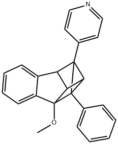 4-[1a,2,7,7a-テトラヒドロ-2-メトキシ-8-フェニル-1,2,7-メテノ-1H-シクロプロパ[b]ナフタレン-1-イル]ピリジン 化学構造式