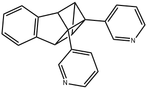 3,3'-(1a,2,7,7a-Tetrahydro-1,2,7-metheno-1H-cyclopropa[b]naphthalene-1,8-diyl)bispyridine 结构式