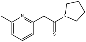 Pyrrolidine,  1-[2-(6-methyl-2-pyridinyl)-1-thioxoethyl]-  (9CI) 结构式