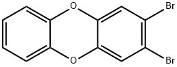 2,3-ジブロモジベンゾ[b,e][1,4]ジオキシン 化学構造式
