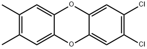 2,3-ジクロロ-7,8-ジメチルジベンゾ-p-ジオキシン 化学構造式