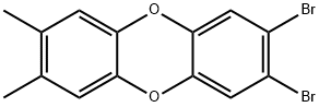 2,3-Dibromo-7,8-dimethyldibenzo[b,e][1,4]dioxin Struktur