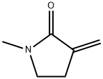 1-甲基-3-亚甲基吡咯烷酮, 50586-05-5, 结构式
