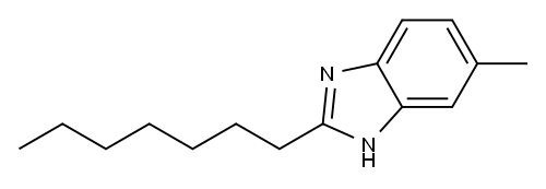 1H-Benzimidazole, 2-heptyl-5-methyl- Struktur