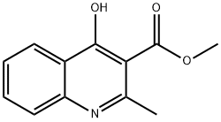 METHYL 4-HYDROXY-2-METHYLQUINOLINE-3-CARBOXYLATE 结构式