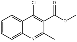 METHYL 4-CHLORO-2-METHYLQUINOLINE-3-CARBOXYLATE 结构式