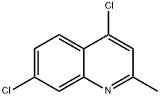 2-メチル-4,7-ジクロロキノリン 化学構造式