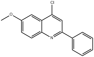4-クロロ-6-メトキシ-2-フェニルキノリン 化学構造式