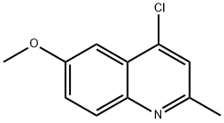 4-氯-6-甲氧基-2-甲基喹啉, 50593-73-2, 结构式