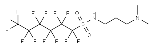 N-[3-(二甲氨基)丙基]-1,1,2,2,3,3,4,4,5,5,6,6,6-十三氟代-1-己烷磺酰胺,50598-28-2,结构式