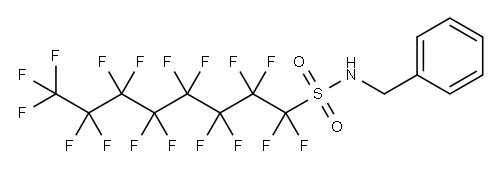 N-benzylheptadecafluorooctane-1-sulphonamide 结构式