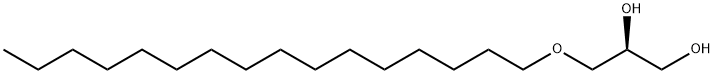 (2S)-1-O-ヘキサデシルグリセロール 化学構造式
