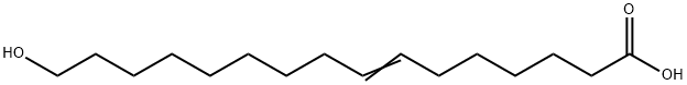 16-Hydroxy-7-hexadecenoic acid Structure