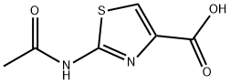 2-(アセチルアミノ)-1,3-チアゾール-4-カルボン酸 化学構造式