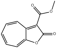 3-(METHOXYCARBONYL)-2H-CYCLOHEPTA[B]FURAN-2-ONE Structure