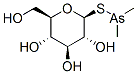 1-S-dimethylarsino-1-thio-beta-D-glucopyranoside Struktur