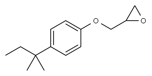 2-[[4-(2-methylbutan-2-yl)phenoxy]methyl]oxirane Structure