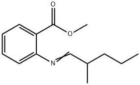 2-[(2-甲基亚戊基)氨基]苯甲酸甲酯,50607-64-2,结构式