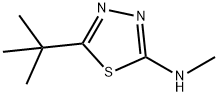 噻唑2-甲氨基-5-特丁基-1,3,4-噻二唑, 50608-12-3, 结构式