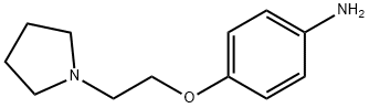4-[2-(吡咯烷-1-基)乙氧基]苯胺 结构式
