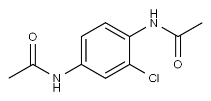 N,N'-(2-氯-1,4-亚苯基)二乙酰胺 结构式