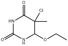 6-ethoxy-5-chloro-5-methyl-dihydro-pyrimidine-2,4-dione 结构式