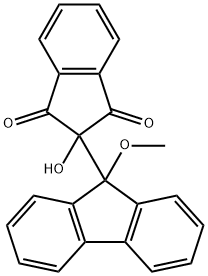 2-Hydroxy-2-(9-methoxy-9H-fluoren-9-yl)-1H-indene-1,3(2H)-dione Structure