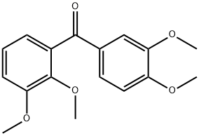 (2,3-ジメトキシフェニル)(3,4-ジメトキシフェニル)メタノン 化学構造式