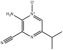 Pyrazinecarbonitrile, 3-amino-6-(1-methylethyl)-, 4-oxide (9CI) Struktur