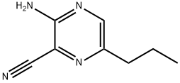 Pyrazinecarbonitrile,  3-amino-6-propyl-  (9CI),50627-23-1,结构式