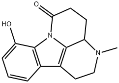1,2,3,3a,4,5-Hexahydro-8-hydroxy-3-methyl-6H-indolo[3,2,1-de][1,5]naphthyridin-6-one 结构式