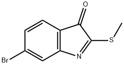 6-Bromo-2-(methylthio)-3H-indol-3-one Struktur