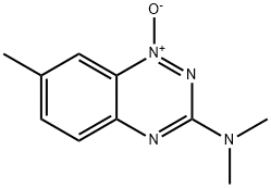 N,N,7-トリメチル-1,2,4-ベンゾトリアジン-3-アミン1-オキシド 化学構造式