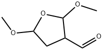 テトラヒドロ-2,5-ジメトキシ-3-フランカルボアルデヒド 化学構造式