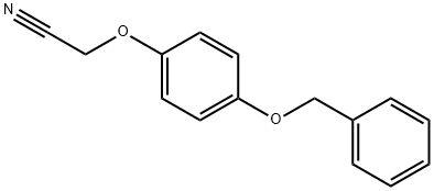 [4-(benzyloxy)phenoxy]acetonitrile 化学構造式