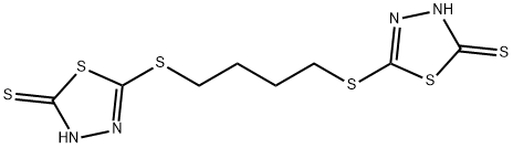 5,5'-(tetramethylenedithio)di-1,3,4-thiadiazole-2-thiol Struktur