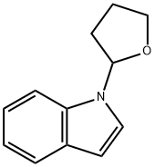 1-(テトラヒドロフラン-2-イル)-1H-インドール 化学構造式