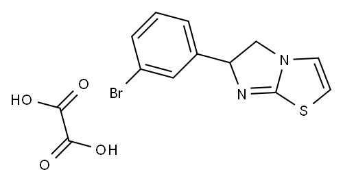 7-(3-bromophenyl)-4-thia-1,6-diazabicyclo[3.3.0]octa-2,5-diene, oxalic acid 结构式