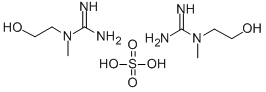 N-(2-羟基乙基)-N-甲基胍硫酸盐 (2:1),50648-53-8,结构式
