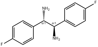 MESO-1,2-BIS(4-FLUOROPHENYL)ETHYLENEDIAMINE Struktur