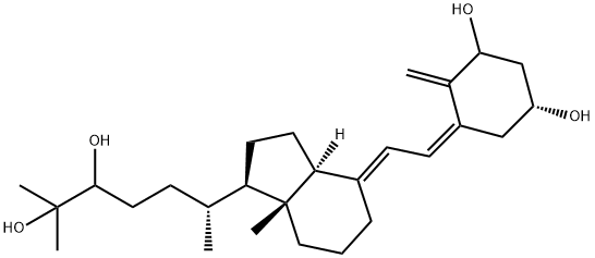 1,24,25-トリヒドロキシビタミンD3 化学構造式